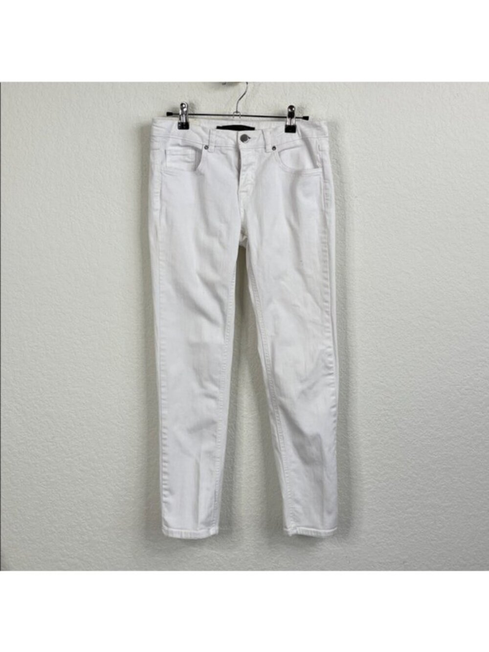 Victoria Beckham White Straight Leg Jeans